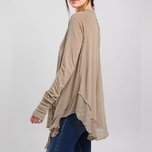 We The Free Oversized Starlight Tunic with Handkerchief Hem, Size Extra Large - Picture 2 of 10
